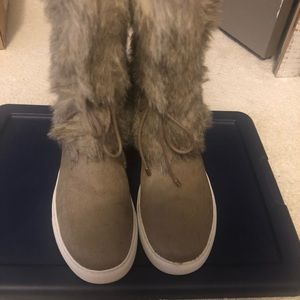 Kenneth Cole Faux Fur Sneakers